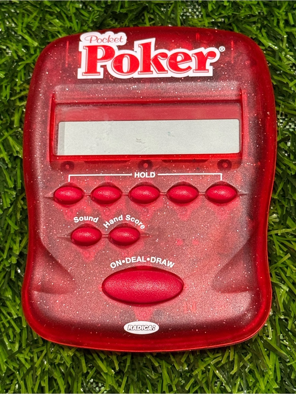 Vintage Radica Pocket Poker Handheld Game Red (2004)